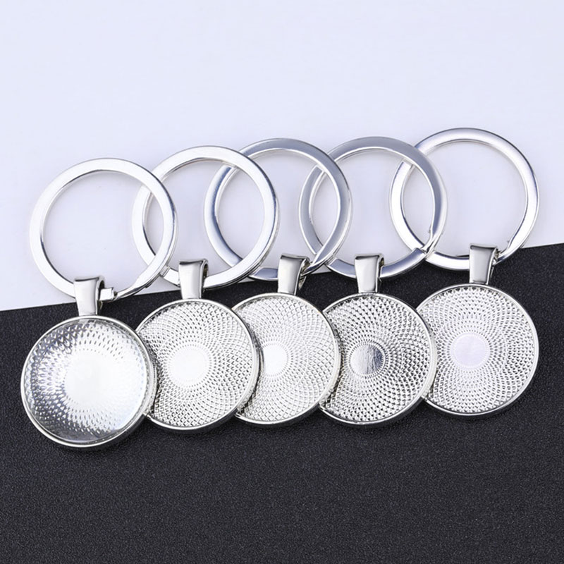 Bezels Set Pendant - 50Pcs Groothandel Hoge Kwaliteit Dubbelzijdig Sleutelhanger
