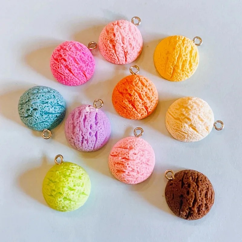 Resin Craft Supplies - 10 stuks Kawaii Macaron IJsjes Harsen
