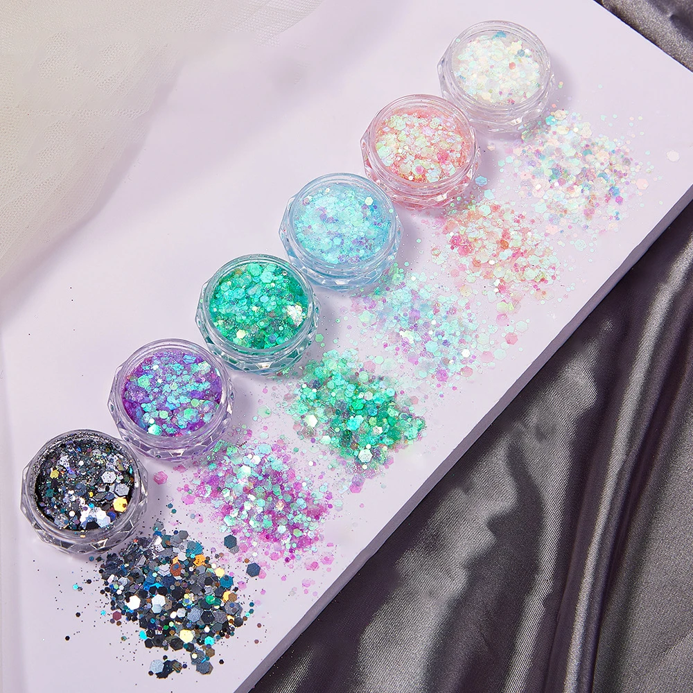 6 Kleuren/Set Hars Fonkelende  - Resin Glitter Pack recensie en prijs