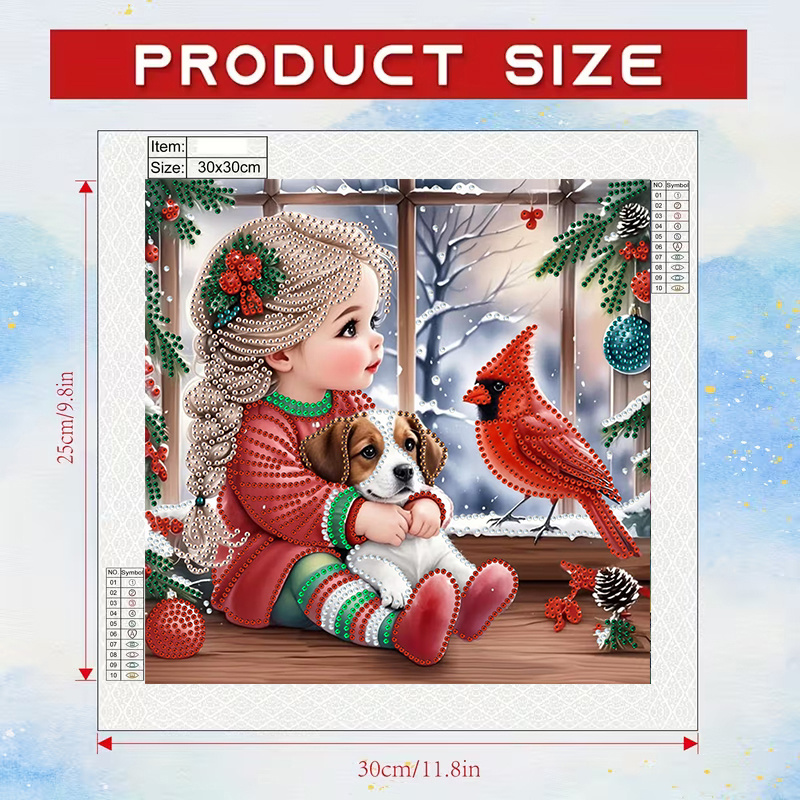Wintermeisje en hond Diamond P - Resin Craft Kit recensie en prijs