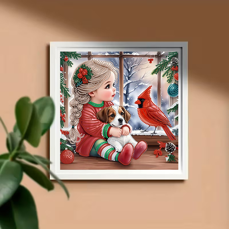 Wintermeisje en hond Diamond P - Resin Craft Kit recensie en prijs