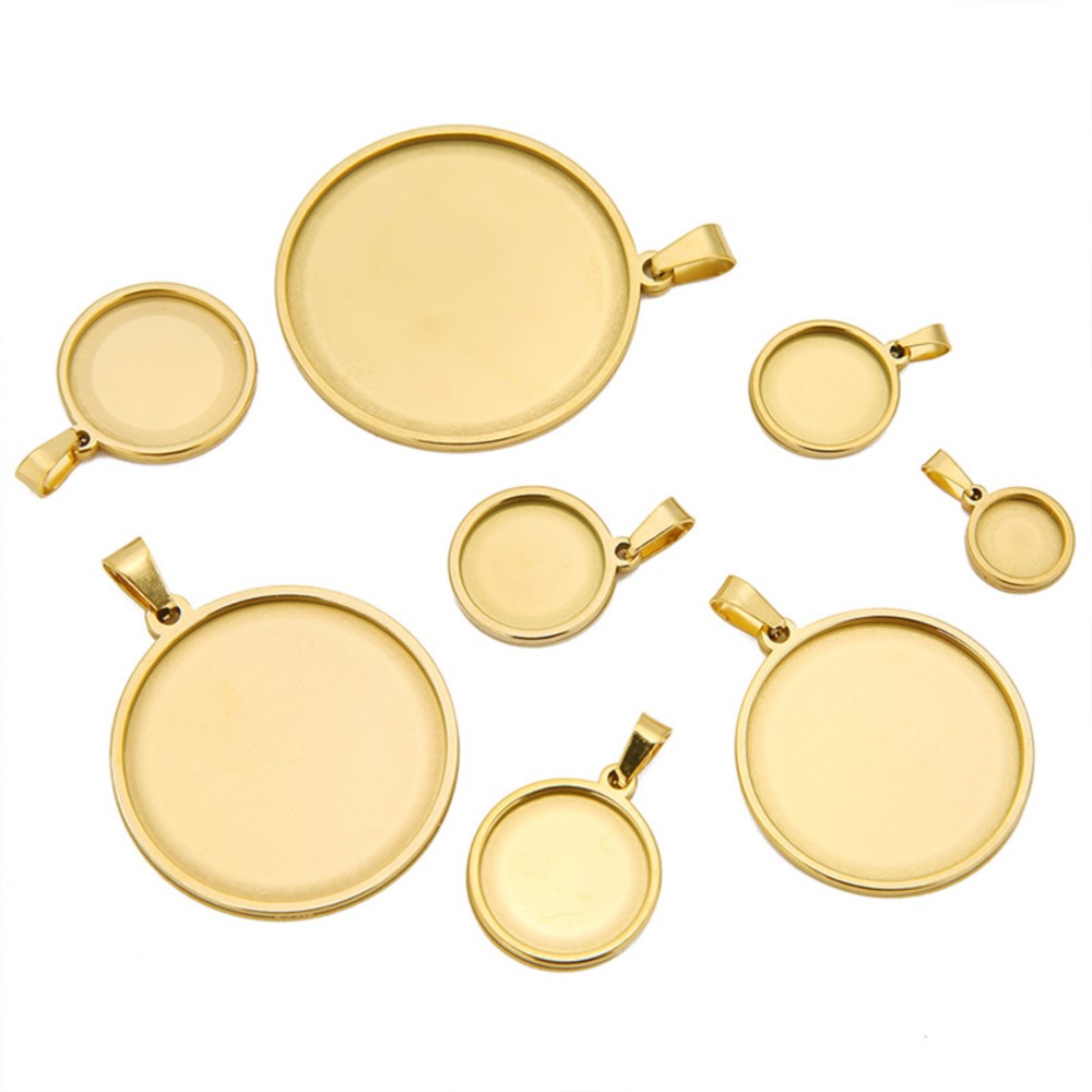 5 Stks/partij Roestvrijstalen  - Bezels Set Pendant recensie en prijs