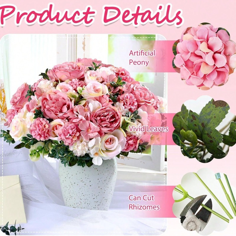 32cm Zijden Kunstmatige Rozenb - Dried Flower Bulk recensie en prijs