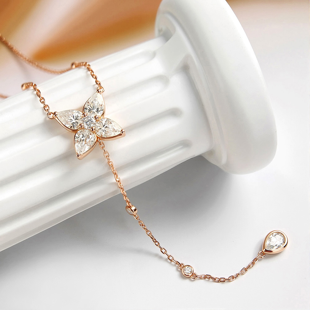 Bezel Set Alle Moissanite Hang - Bezels Set Pendant recensie en prijs