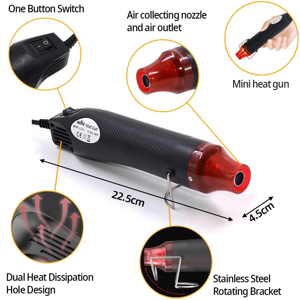 300W Heteluchtpistool Elektris - Heat Gun Small recensie en prijs